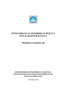 pengembangan pendidikan budaya dan karakter