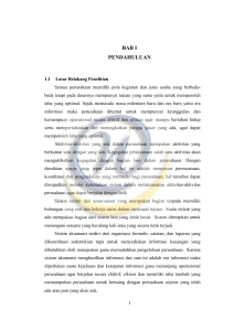 BAB I PENDAHULUAN - Widyatama Repository