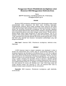 Penggunaan Khamir Rhodotorula mucilaginosa untuk Biosensor