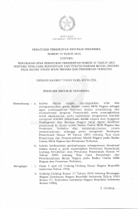 peraturan pemerintah republik indonesia nomor 72 tahun 2016