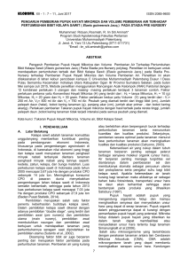 KLOROFIL XII - E-Jurnal Universitas Muhammadiyah Palembang