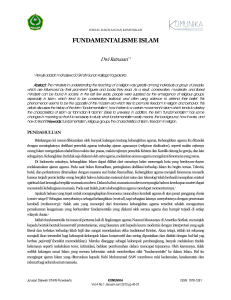 fundamentalisme islam - Ejournal IAIN Purwokerto