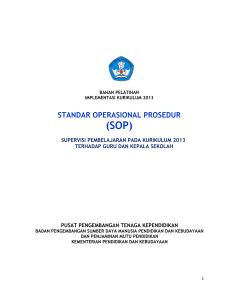 Standar Operasional Prosedur (SOP)