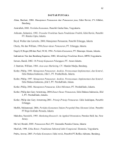 DAFTAR PUSTAKA Alma, Buchari, 2004. Manajemen Pemasaran