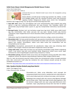 Kale dan Brokoli yang Kaya Nutrisi