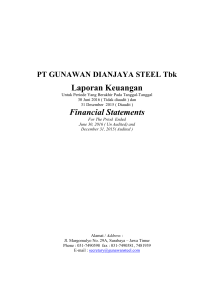 Laporan Keuangan Financial Statements