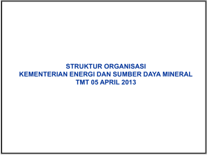 struktur organisasi kementerian energi dan sumber daya