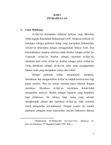 peningkatan kemampuan baca jilid 1 qiroaty melalui penggunaan