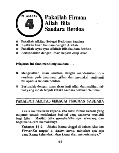 Gunakan Firman Allah ketika Anda Berdoa