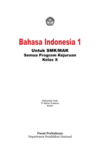 Bahasa Indonesia 1 - e-Learning Sekolah Menengah Kejuruan