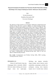 Jurnal Ilmiah Pendidikan Matematika 104 Pengaruh