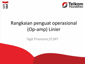 op – amp - Sigit Pramono