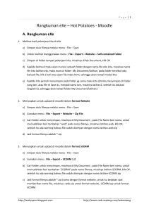 Rangkuman eXe – Hot Potatoes - Moodle