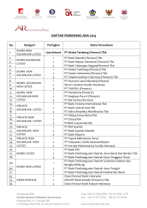 kementerian bumn ditjen pajak bapepam bank indonesia jsx