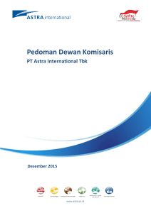 Pedoman Dewan Komisaris