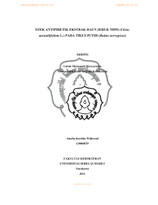 EFEK ANTIPIRETIK EKSTRAK DAUN JERUK NIPIS