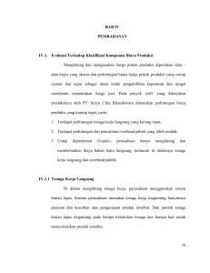 BAB IV PEMBAHASAN IV.1. Evaluasi Terhadap Klasifikasi