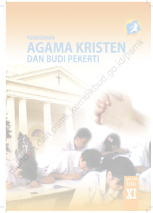 Pendidikan Agama Kristen dan Budi Pekerti Kelas XI