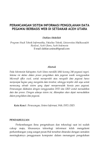 perancangan sistem informasi pengolahan data