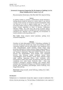 Structured Arrangement Supporting The - IndoMS-JME