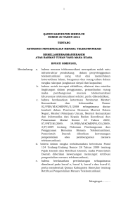 1 qanun kabupaten simeulue nomor 30 tahun 2012 tentang retribusi