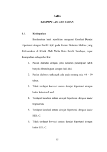 65 BAB 6 KESIMPULAN DAN SARAN 6.1. Kesimpulan Berdasarkan