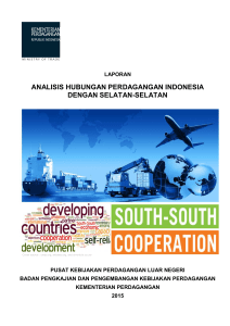 analisis hubungan perdagangan indonesia dengan selatan