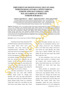 implementasi sistem single sign on (sso) terintegrasi antara captive