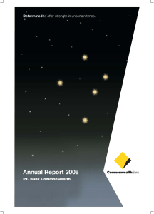 Annual Report 2008 - Commonwealth Bank