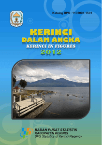 Kerinci Dalam Angka 2012 - Festival Masyarakat Peduli Danau