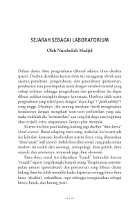 sejarah sebagai laboratorium