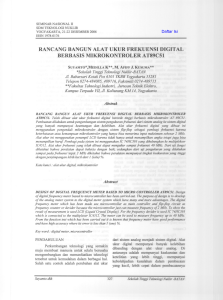 rancang bangun alat ukur frekuensi digital berbasis - Digilib