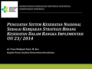 UU 23/ 2014 - Direktorat Jenderal Kefarmasian dan Alat Kesehatan