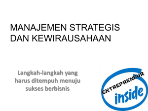 manajemen strategis dan kewirausahaan