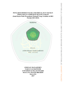 Likuiditas - Etheses of Maulana Malik Ibrahim State Islamic University