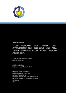 studi perilaku dari short link, intermediate link dan long link pada