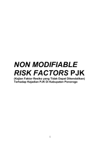 NON MODIFIABLE RISK FACTORS PJK