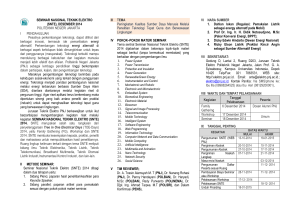 SEMINAR NASIONAL TEKNIK ELEKTRO (SNTE)