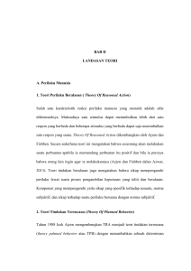 BAB II LANDASAN TEORI A. Perilaku Manusia 1. Teori Perilaku