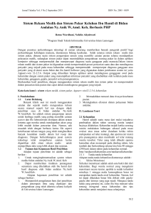 Jurnal Teknika Vol. 5 No.2 September 2013 ISSN No