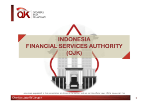 INDONESIA FINANCIAL SERVICES AUTHORITY (OJK)