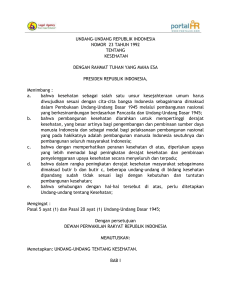 undang-undang republik indonesia nomor 23 tahun