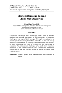 Strategi Bersaing dengan Agile Manufacturing