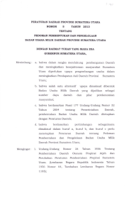 Perda Nomor 5 Tahun 2013 Tentang Pedoman Pembentukan Dan