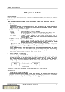 BAB4a - Manajemen Memori