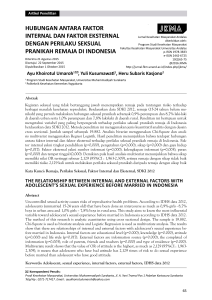 hubungan antara faktor internal dan faktor eksternal