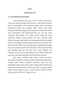 BAB I PENDAHULUAN 1.1. Latar Belakang Permasalahan Setiap