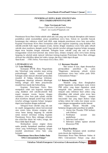 Jurnal Ilmiah d`ComPutarE Volume 3 Januari 2013 Fakultas Teknik