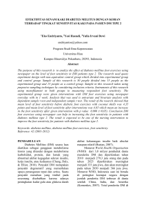 EFEKTIFITAS SENAM KAKI DIABETES MELITUS DENGAN KORAN