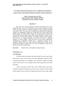 58 ANALISIS DAMPAK RASIO KEUANGAN TERHADAP - E
